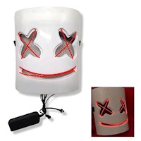 Mascaras para fiestas con luces disfraz de hallowenn Naranja
